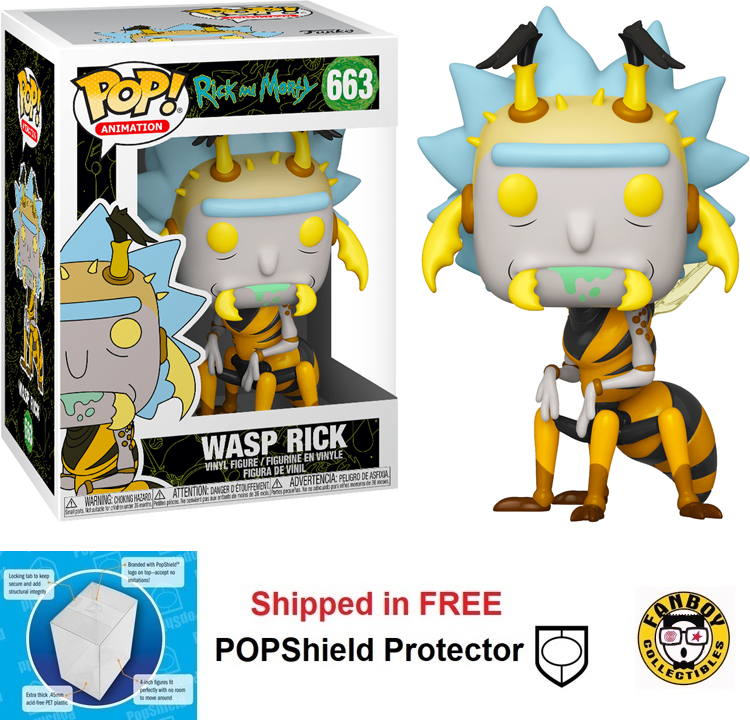 Funko POP Animation Rick and Morty Wasp Rick Figure - #663